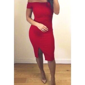 NWOT Red Formal Bodycon Dress